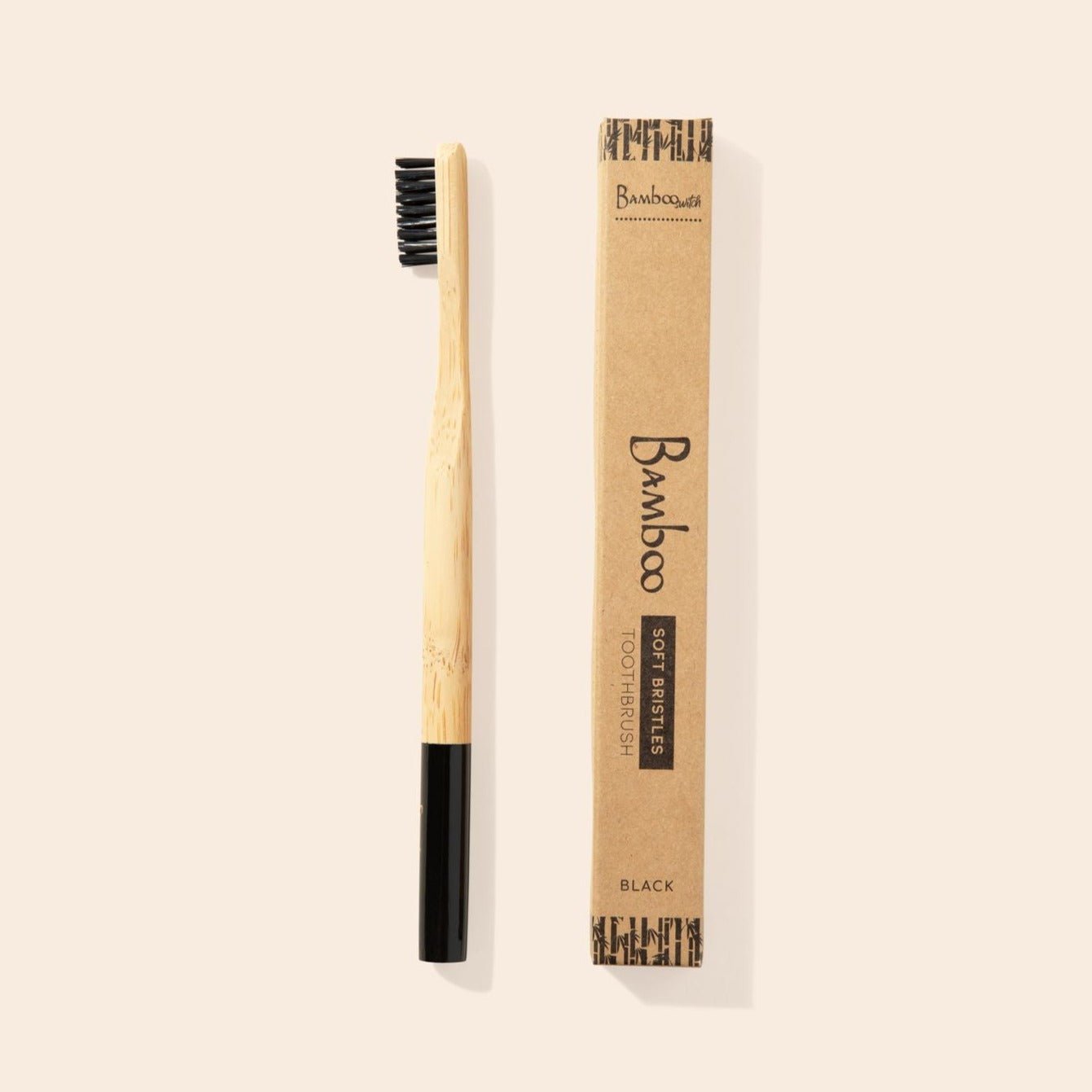 sustainable, zero waste, earth-friendly, plastic-free Bamboo Toothbrush | Round Handle - Bamboo Switch