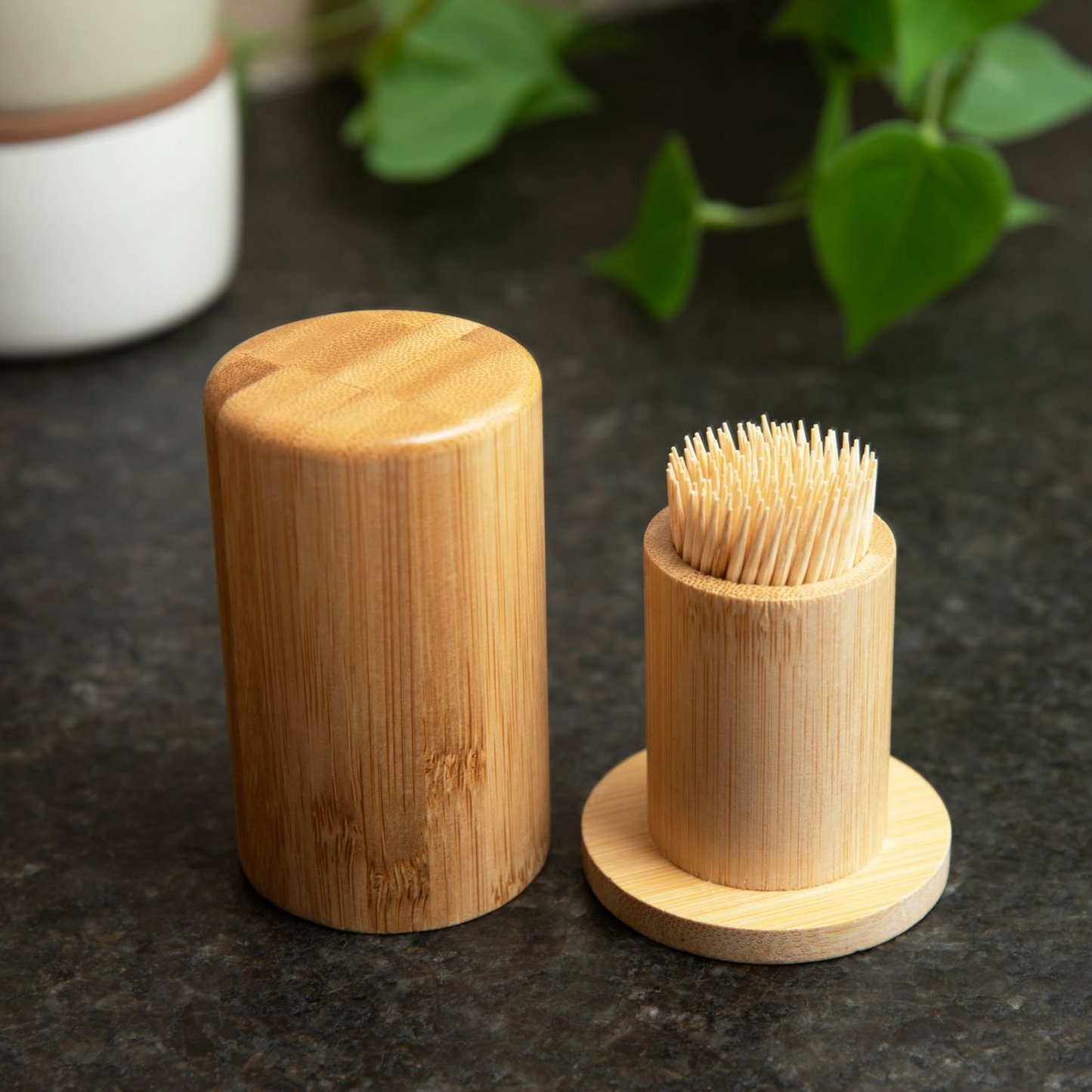 Bamboo Toothpick Holder