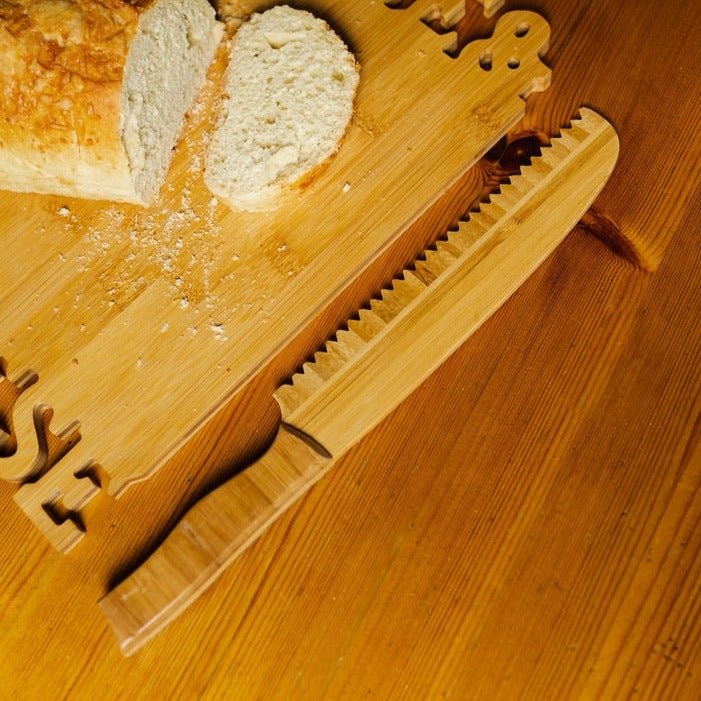 sustainable, zero waste, earth-friendly, plastic-free Bamboo Bread Knife - Bamboo Switch