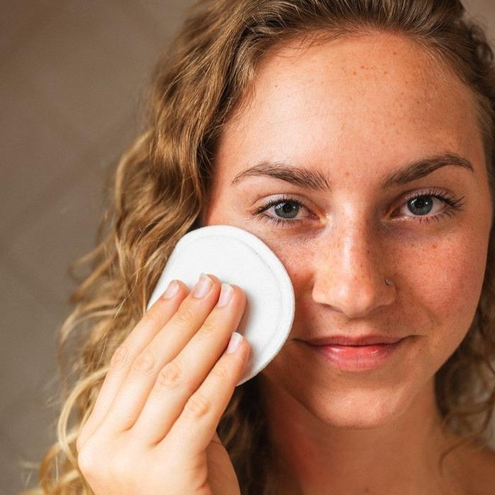 sustainable, zero waste, earth-friendly, plastic-free Bamboo Cotton Facial Rounds | 20 Ct. - Bamboo Switch