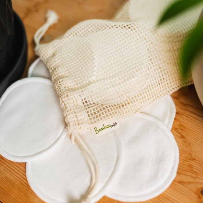 sustainable, zero waste, earth-friendly, plastic-free Bamboo Cotton Facial Rounds | 20 Ct. - Bamboo Switch