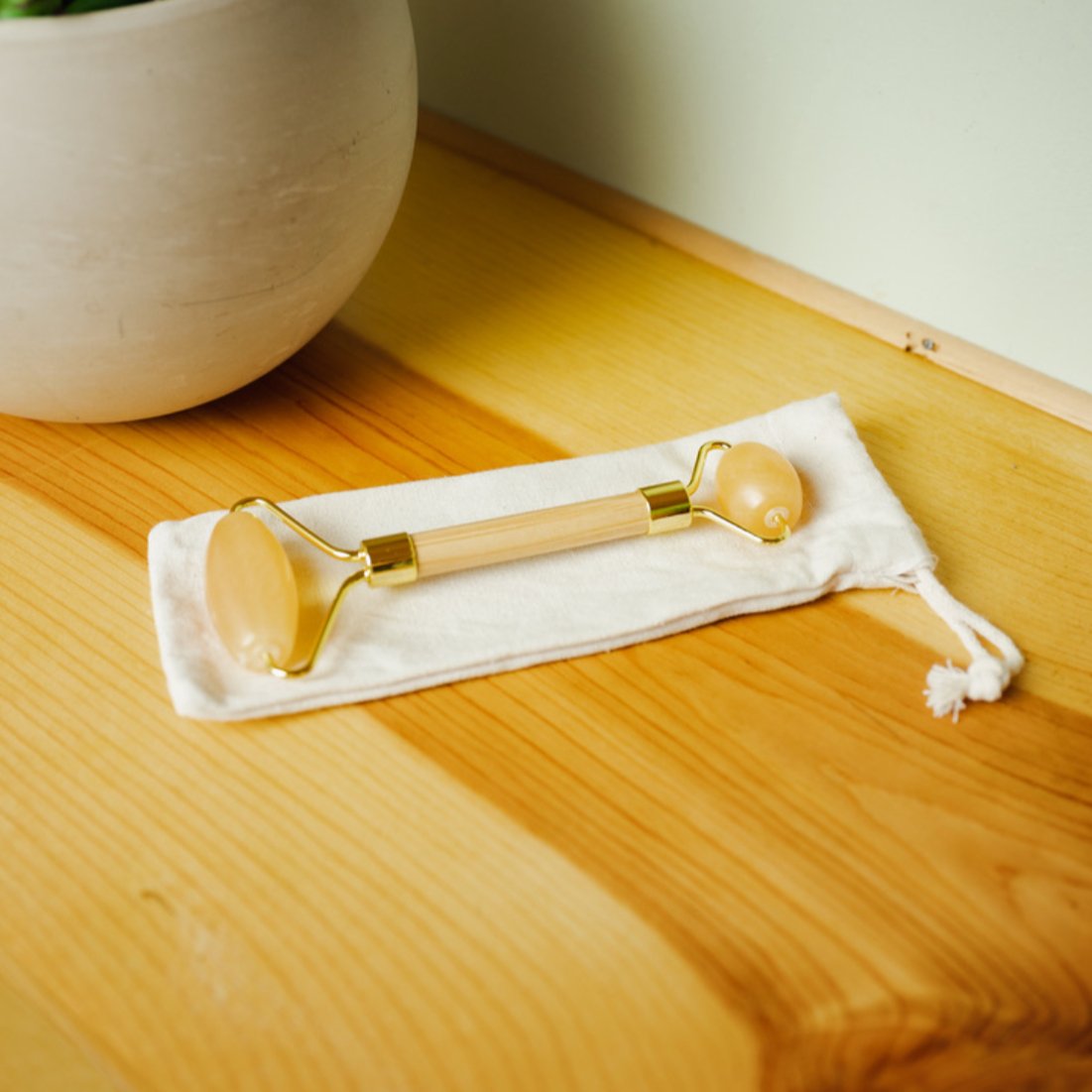 sustainable, zero waste, earth-friendly, plastic-free Bamboo Facial Roller - Bamboo Switch