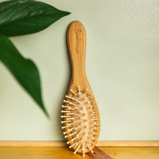 sustainable, zero waste, earth-friendly, plastic-free Bamboo Hairbrush | Kids - Bamboo Switch