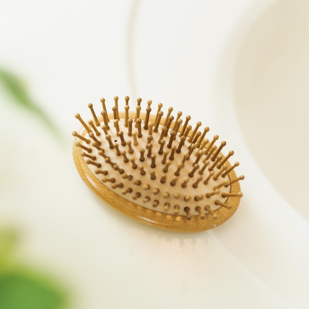 sustainable, zero waste, earth-friendly, plastic-free Bamboo Hand Hairbrush - Bamboo Switch