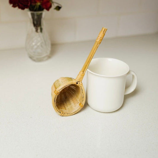 sustainable, zero waste, earth-friendly, plastic-free Bamboo Hand Woven Tea Strainer - Bamboo Switch