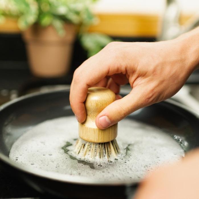 sustainable, zero waste, earth-friendly, plastic-free Bamboo Pot Scrubber - Bamboo Switch