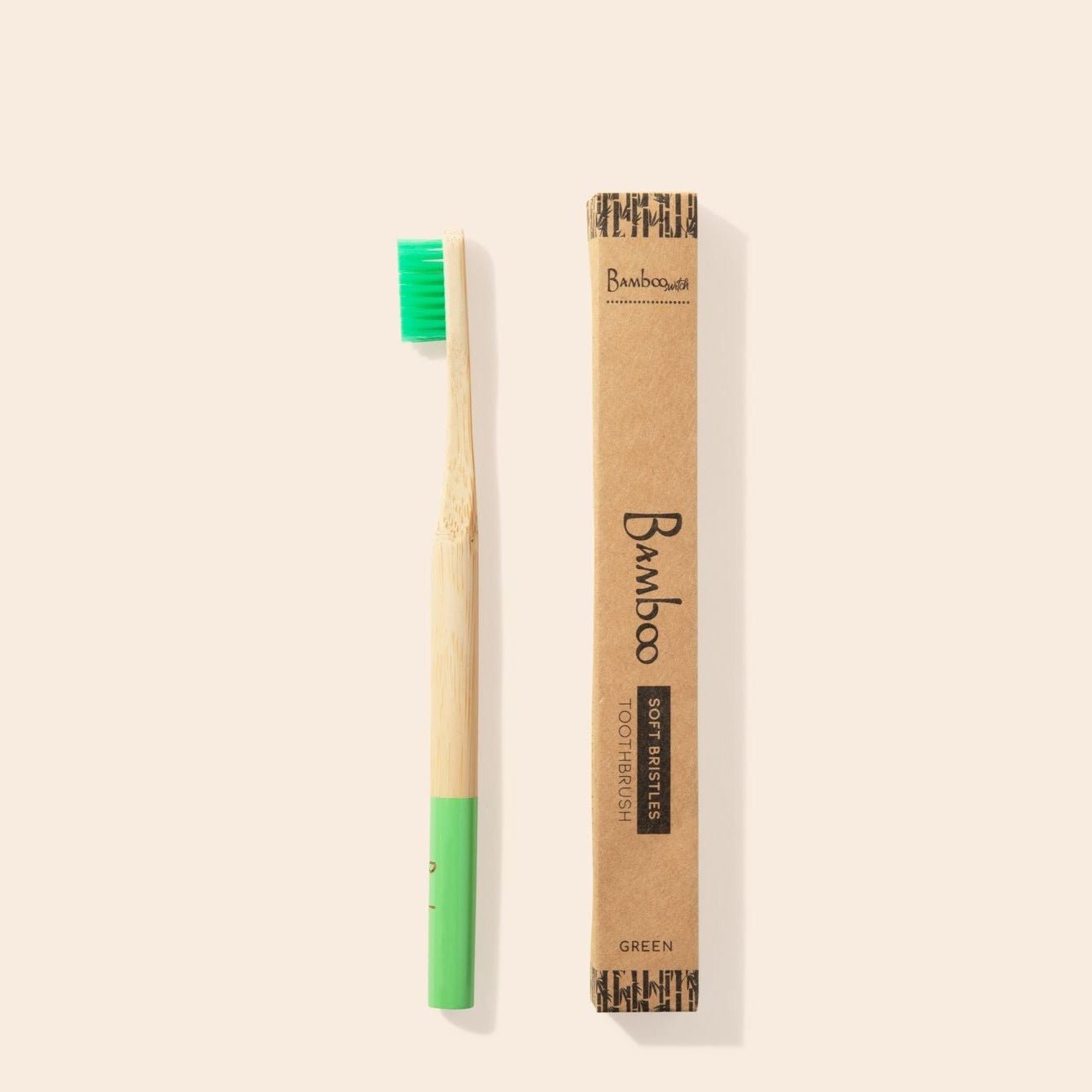 sustainable, zero waste, earth-friendly, plastic-free Bamboo Toothbrush | Round Handle - Bamboo Switch