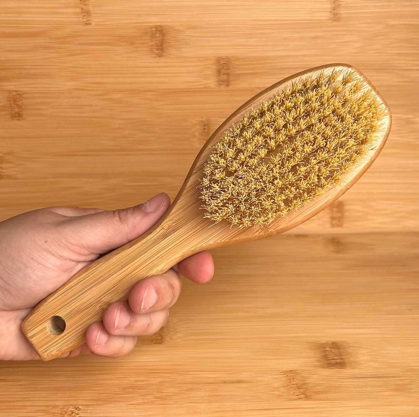 sustainable, zero waste, earth-friendly, plastic-free Double Sided Hairbrush - Bamboo Switch