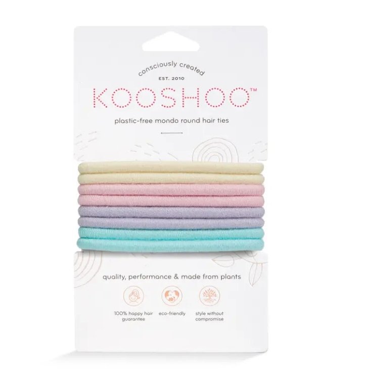 sustainable, zero waste, earth-friendly, plastic-free Kooshoo Mondo Hairties - Bamboo Switch