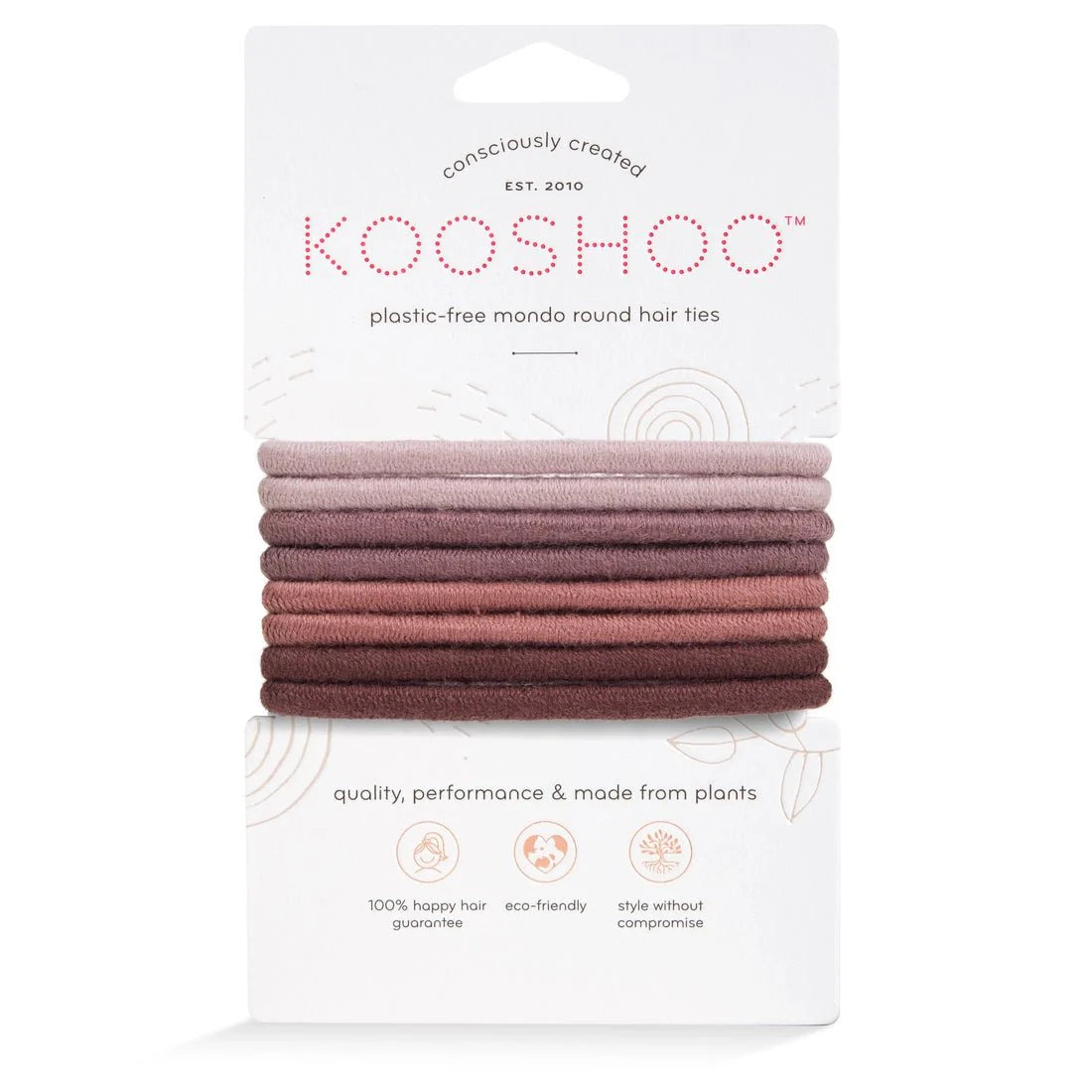 sustainable, zero waste, earth-friendly, plastic-free Kooshoo Mondo Hairties - Bamboo Switch