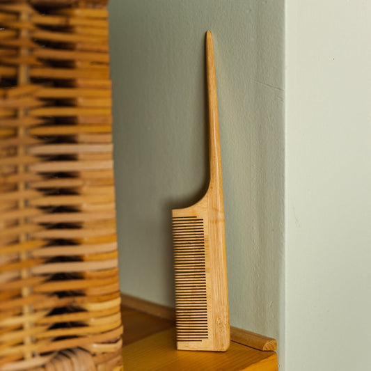 sustainable, zero waste, earth-friendly, plastic-free Natural Bamboo Styling Comb - Bamboo Switch