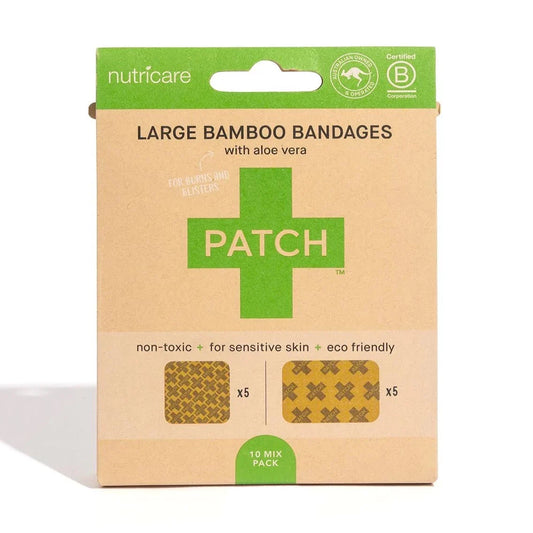 sustainable, zero waste, earth-friendly, plastic-free PATCH Large Mixed Bamboo Plasters - Bamboo Switch