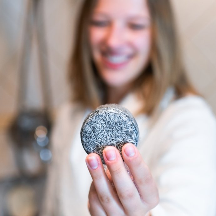 sustainable, zero waste, earth-friendly, plastic-free Shampoo Bar | Charcoal - Bamboo Switch