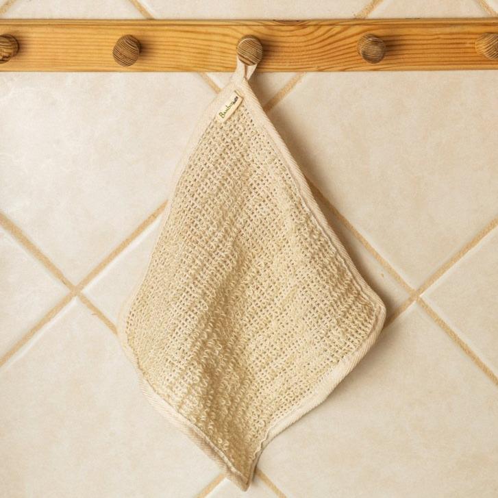 sustainable, zero waste, earth-friendly, plastic-free Sisal Exfoliating Towel - Bamboo Switch