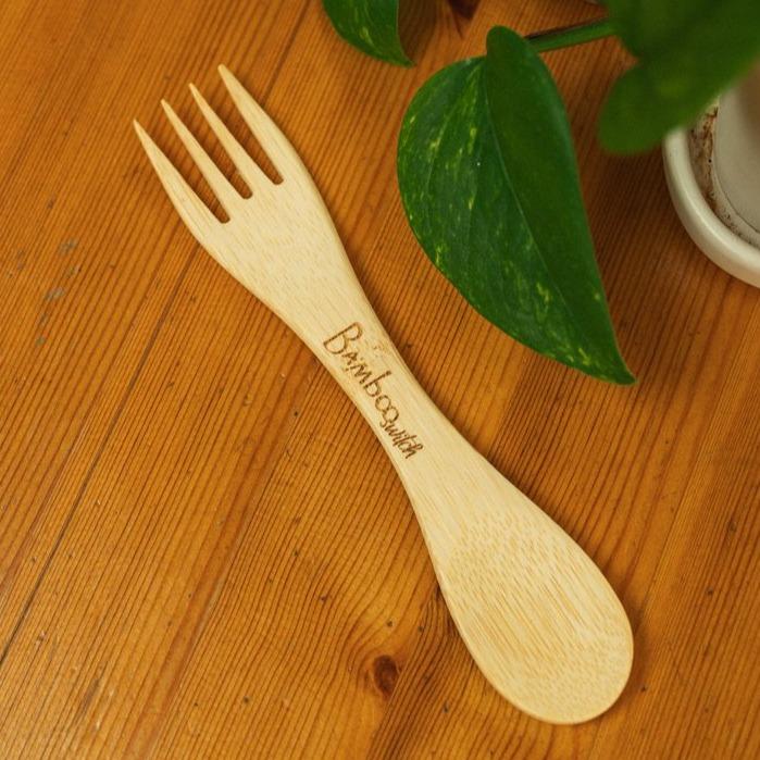 sustainable, zero waste, earth-friendly, plastic-free Spork Utensil - Bamboo Switch