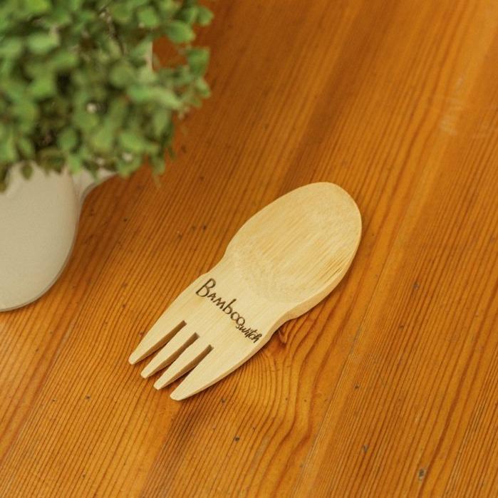 sustainable, zero waste, earth-friendly, plastic-free Spork Utensil - Bamboo Switch