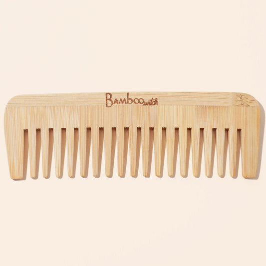 sustainable, zero waste, earth-friendly, plastic-free Wide Tooth Detangling Comb - Bamboo Switch