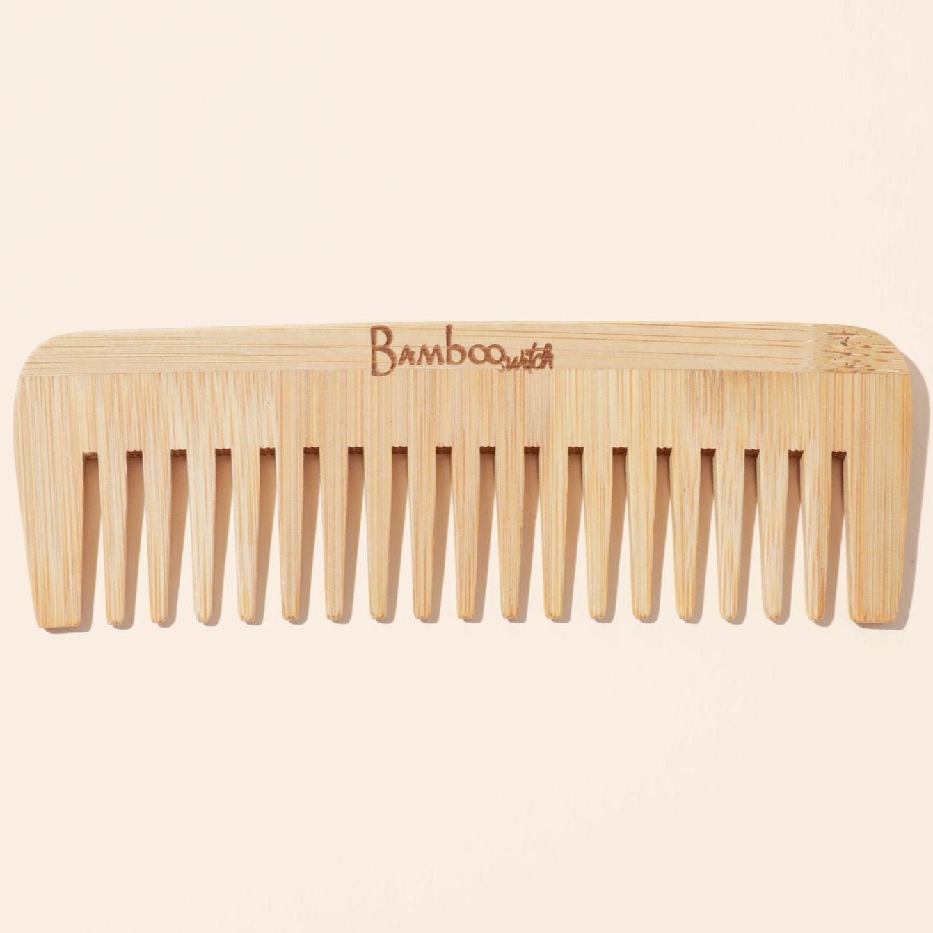 sustainable, zero waste, earth-friendly, plastic-free Wide Tooth Detangling Comb - Bamboo Switch